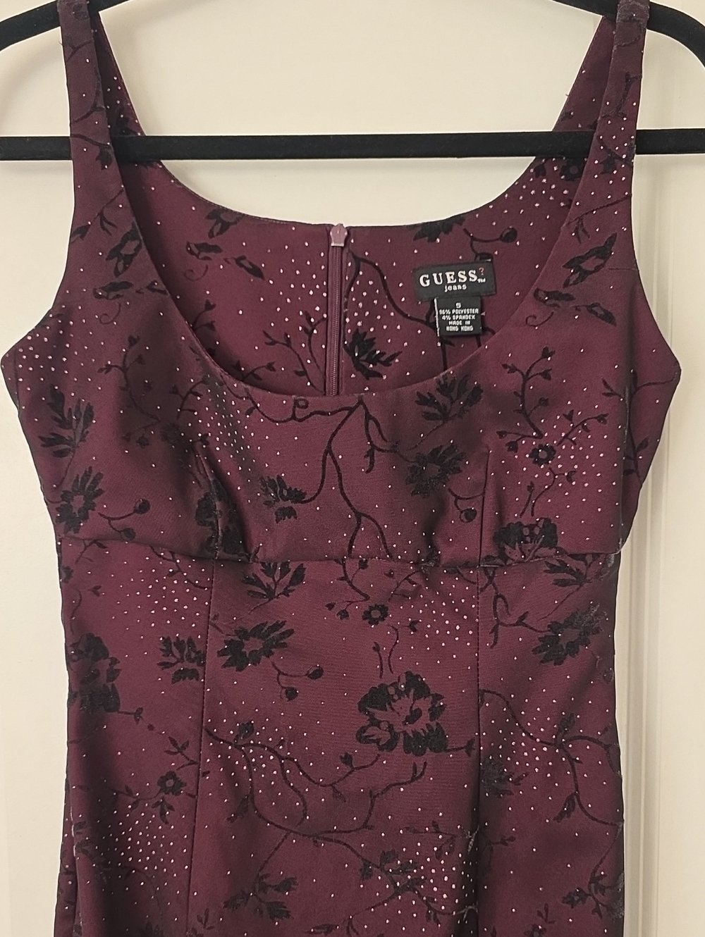 GUESS JEANS Vintage Iridescent Cocktail Dress Size 5 - Picture 5 of 8